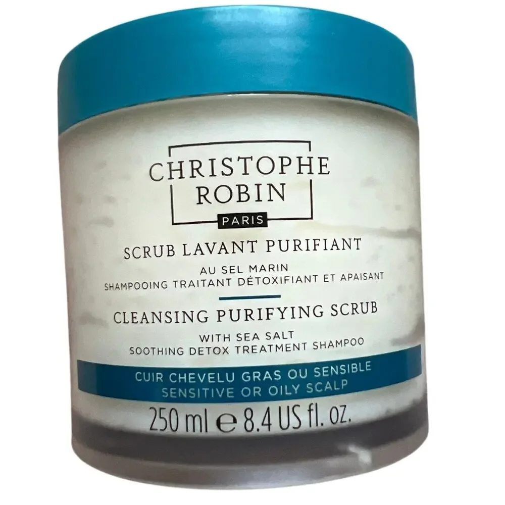 Christophe Robin Cleansing Purifying Scrub Detox Shampoo Sensitive Oily Scalp